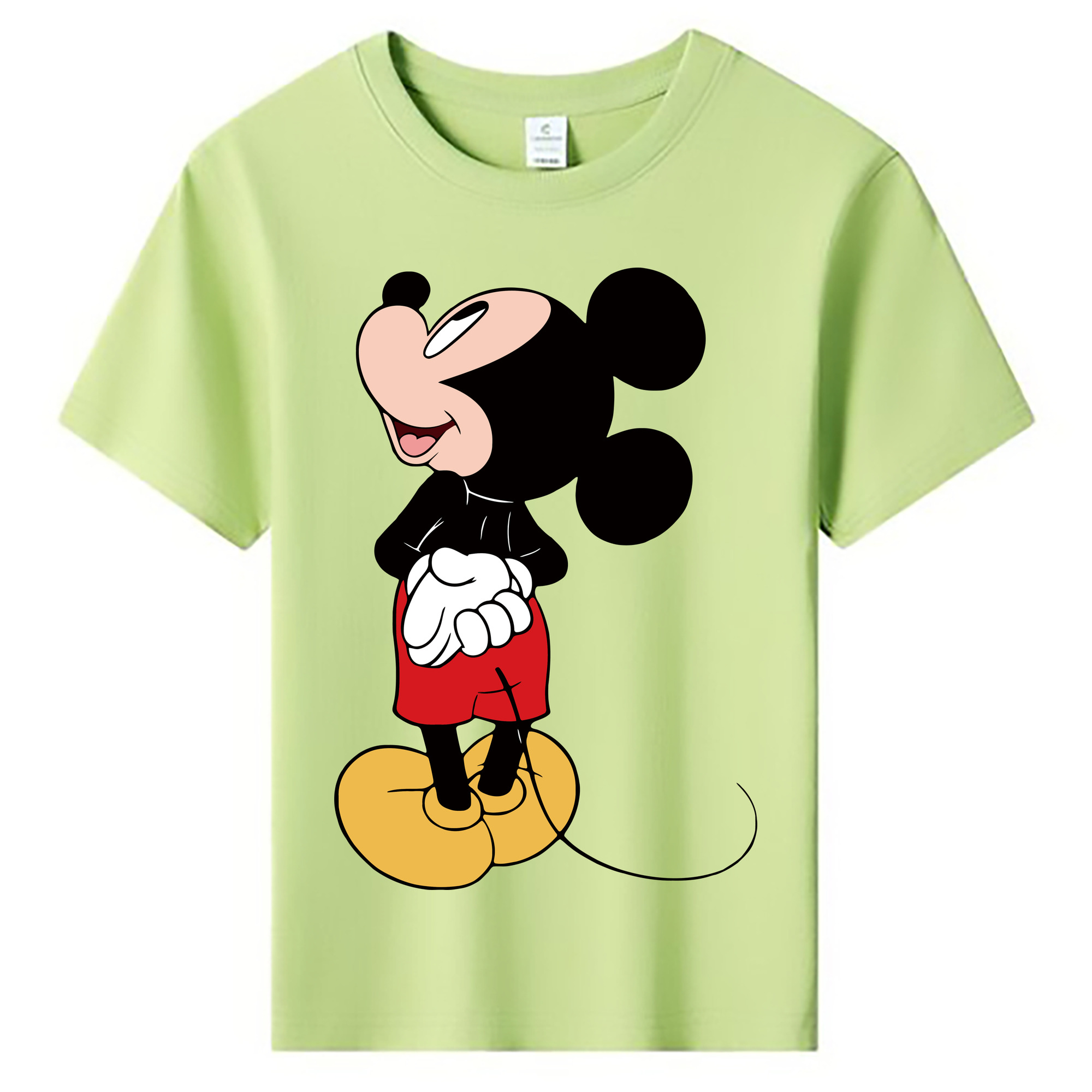 ミッキーマウス Mickey Mouse 綿100％キッズTシャツ（フロントプリント）